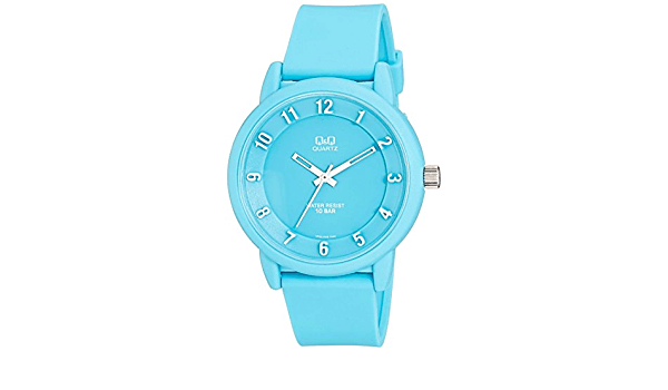 นาฬิกาข้อมือสีฟ้า